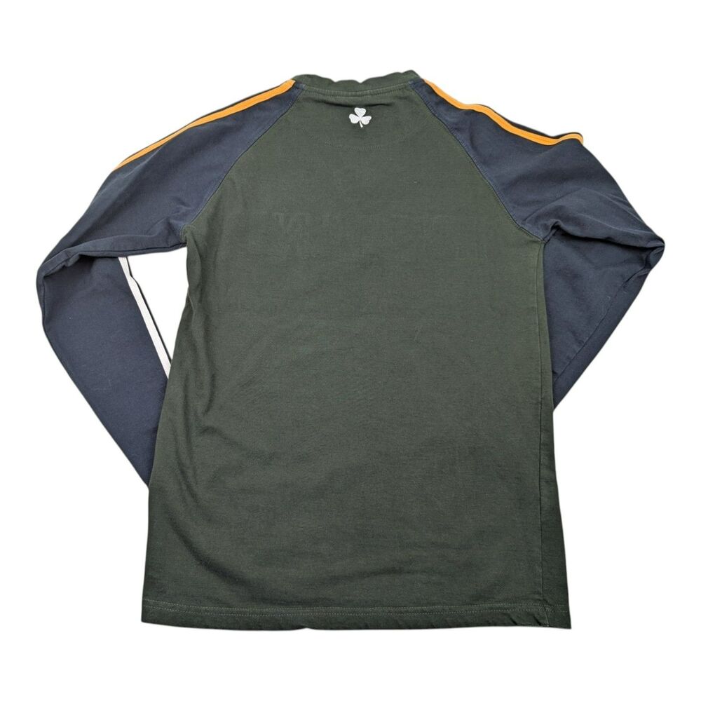 Retro Irish Ireland XS Mens Heavy Long Sleeve Shirt Soccer Football Rugby - Picture 5 of 11